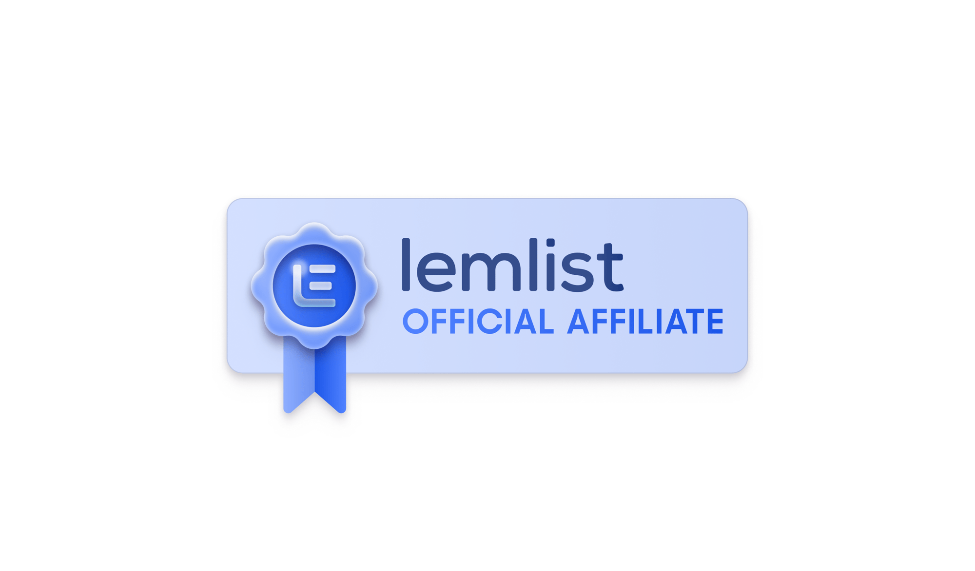 Lemlist affiliate badge